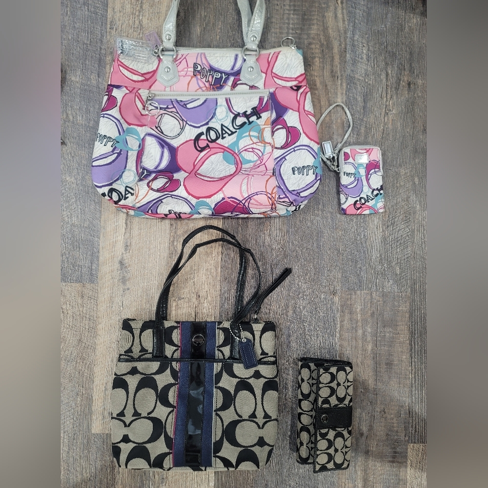 Coach Totes w/ Matching Accessories
